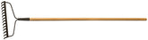 Garant LBR14 Bow Rake, 14 in W Head, 14-Tine, Steel Head, 51 in L Handle